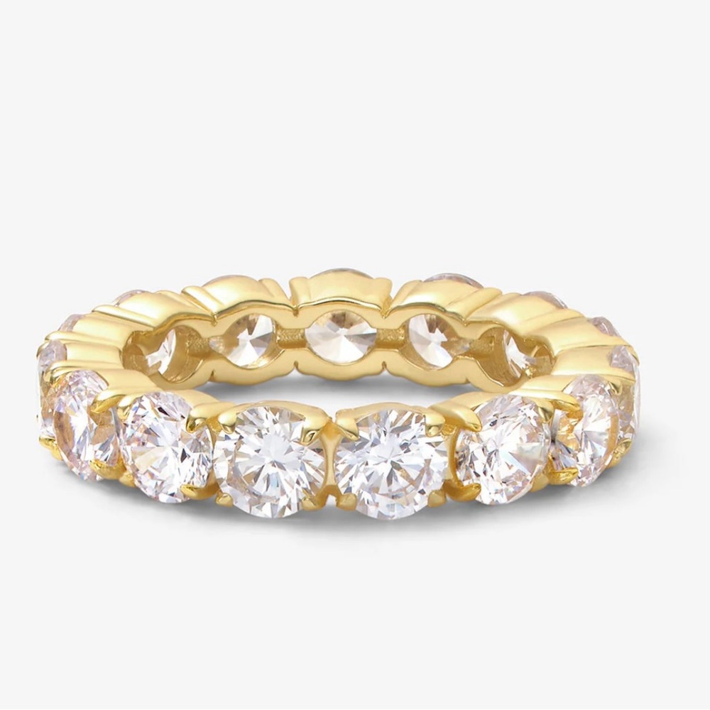 Melinda Maria Grand Heiress Gold Band with Diamondettes